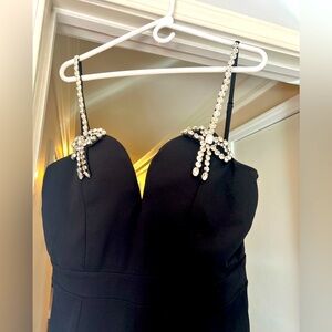 Expensive Nights Jumpsuit- Black